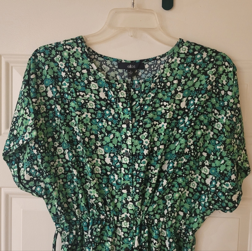 ellos Green Floral Dress - Picture 2 of 5